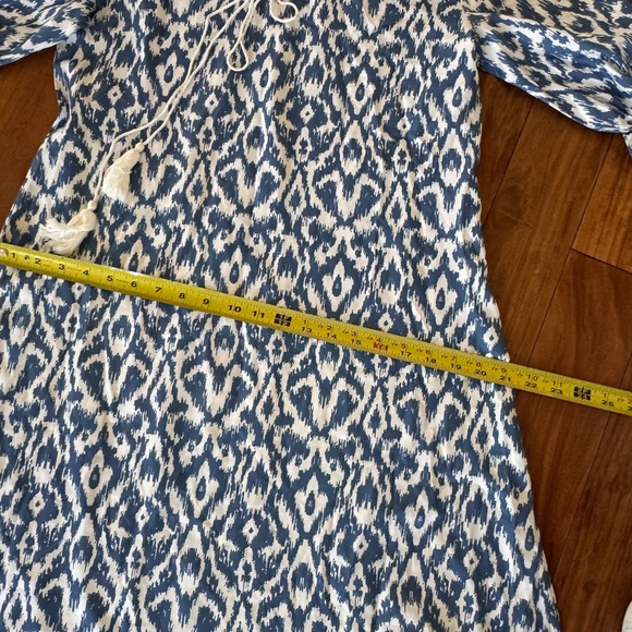 Blue and White Maxi Dress - Picture 6 of 9